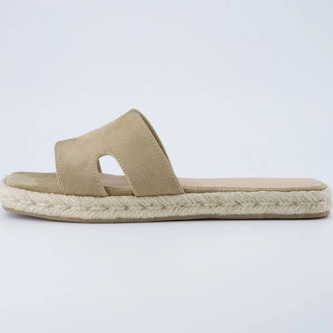 shoes Cushionaire Women's Avocado Espadrille Slide Sandals Cushionaire $69.99