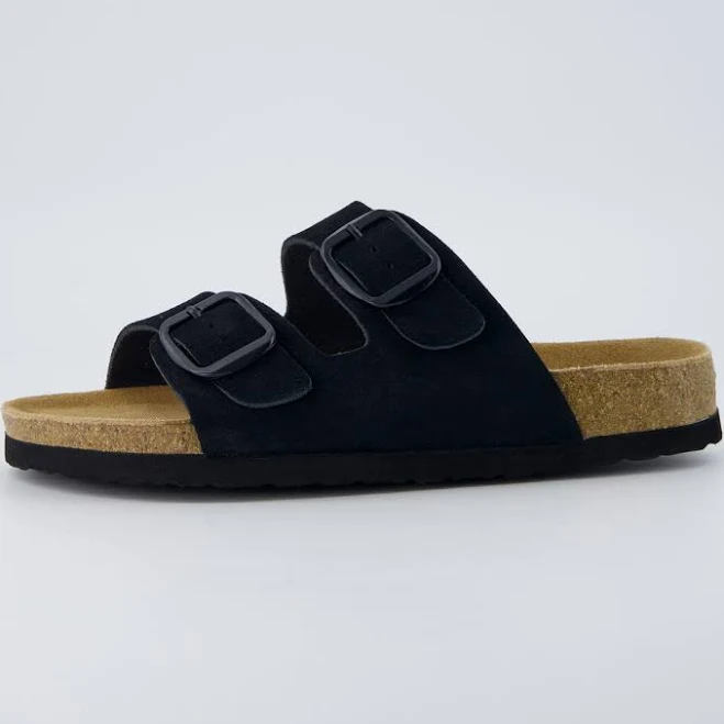 shoes Cushionaire Women's Genuine Leather Slide Sandals with Memory Foam Cushionaire $39.99