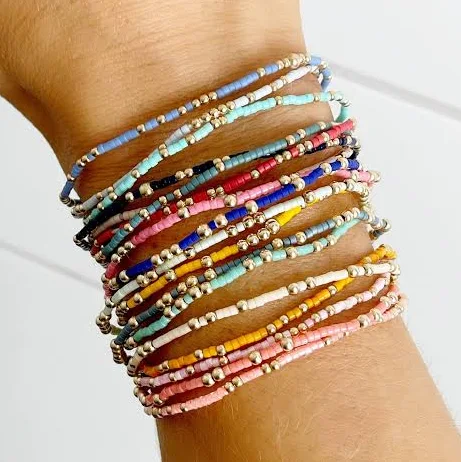 accessory Dainty Beaded Bracelet Stack Etsy - SimplyHookedJewelry $23