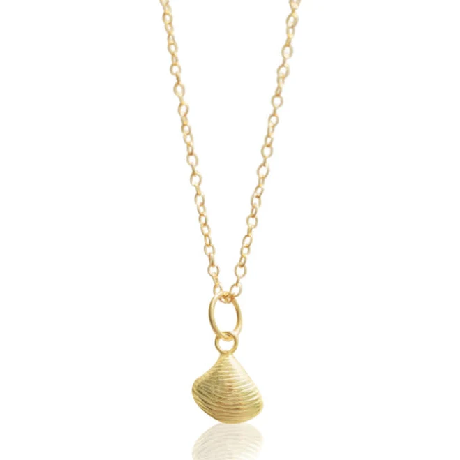 accessory Dainty Sea Shell Charm Necklace Bellaboho $38