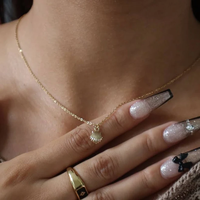 accessory Dainty Shell Necklace Etsy - Seller $18