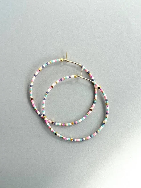 accessory Dainty Statement Hoop Earrings Etsy - CloudlessSkyDesign $26