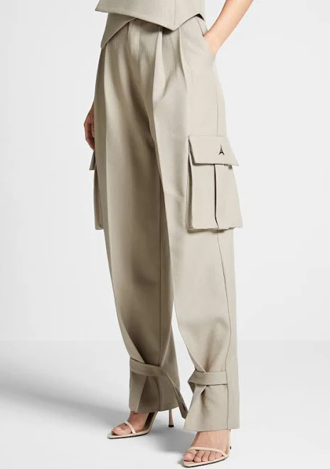 pants Danielle Women's Tailored Pleated Cargo Trousers Manière De Voir $180