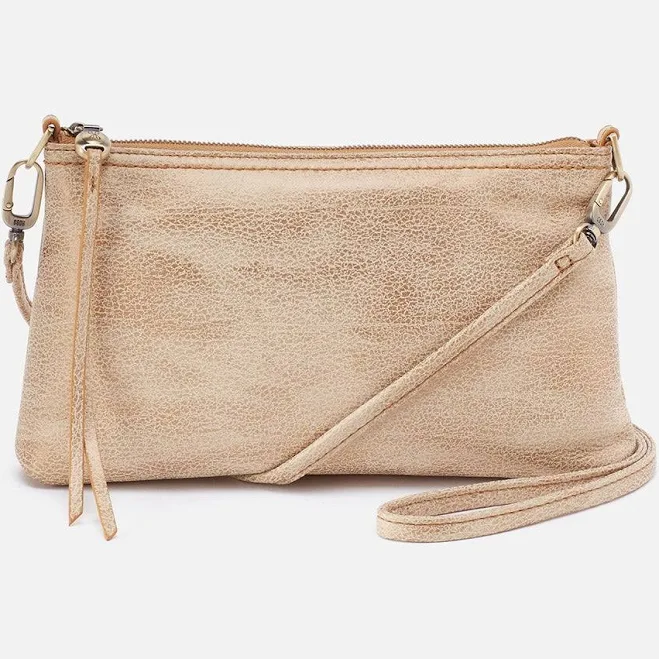 bag Darcy Women's Metallic Textured Gold Leaf Crossbody Bag HOBO $148