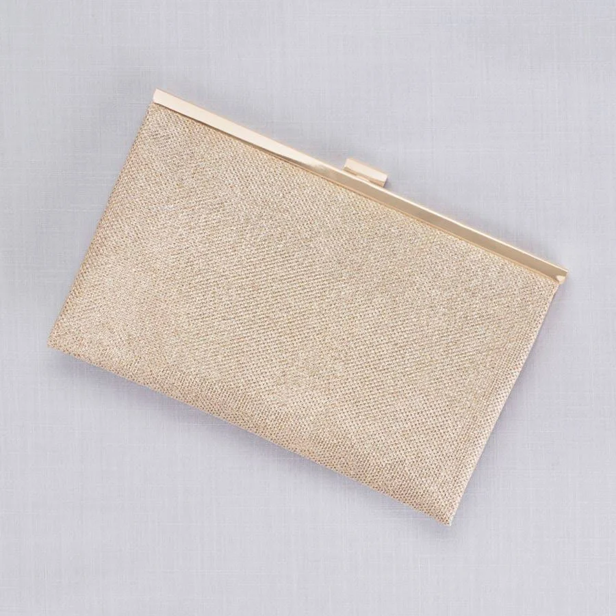 bag David's Bridal Allover Glitter Metallic Clutch David's Bridal $19.99