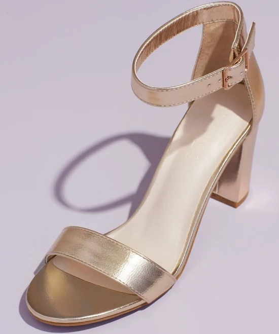 shoes David's Bridal Block Heel Ankle Strap Sandal David's Bridal $34.99