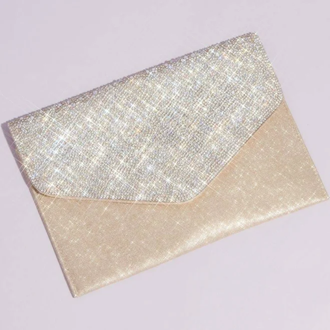 bag David's Bridal Crystal Flap Glitter Clutch David's Bridal $29.99