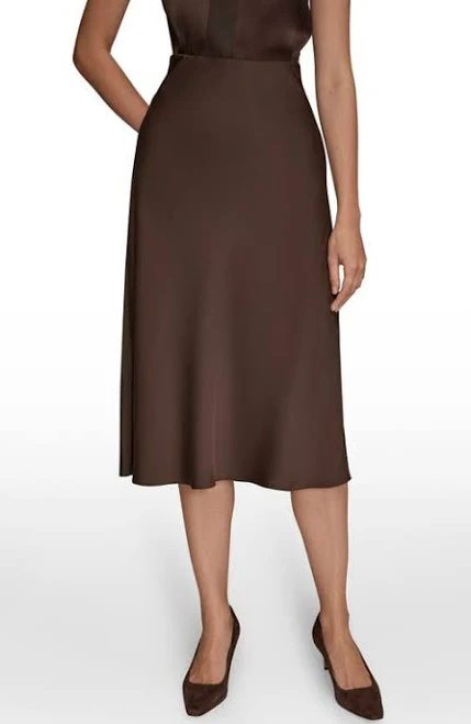 skirt Donna Karan Women's Satin A-Line Midi Skirt Nordstrom $109