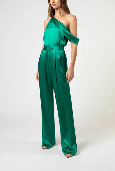 top Draped Cowl Asymmetrical Top Michelle Mason $125