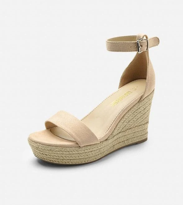 shoes Dream Pairs Platform Espadrille Wedge Sandals JustFab $19.98