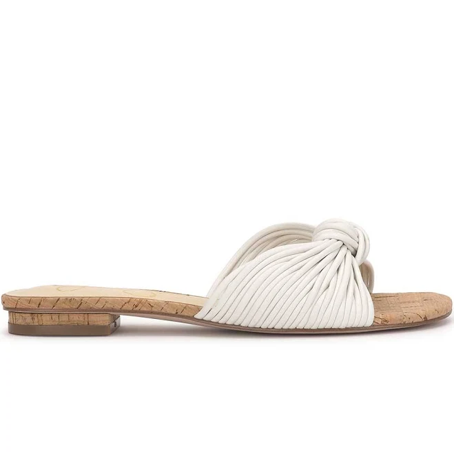 shoes Dydra Knotted Flat Sandal in White - 8 Jessica Simpson $48.3