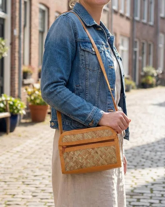bag Eco Boho Handwoven Straw Crossbody Bag Etsy - Seller $25