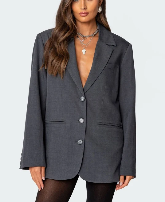 outerwear Edikted Women's Kourtney Oversized Blazer Jacket edikted $58