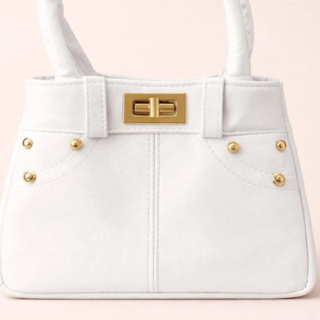 bag Elegant Women's Mini Top Handle Bag with Gold Details Etsy - Seller $26.94