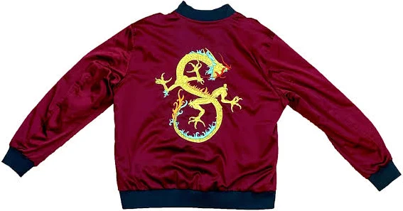 outerwear Embroidered Satin Bomber The Lud $249