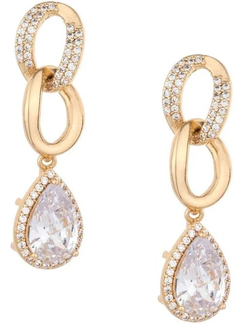 accessory Ettika 18K Gold Plated Crystal Drop Earrings Nordstrom $50