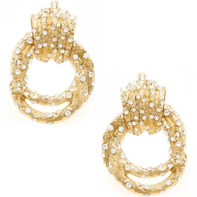 accessory Ettika 18K Gold Plated Crystal Knot Earrings Macy's $50