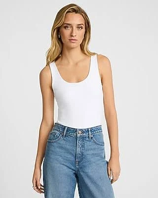 top Express Women's Bodycon High Compression Scoop Neck Bodysuit Express $48