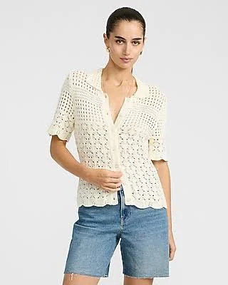 shorts Express Women's Mid Rise Raw Hem Loose Jean Shorts Express $58