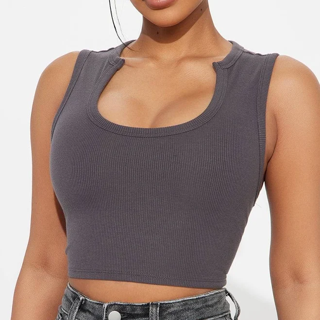 top Fashion Nova Alexis Ribbed Cropped Tank Top Fashion Nova $8