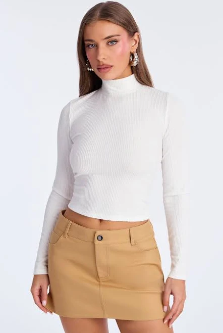 bodysuit Fashion Nova Long Sleeve Ribbed Mock Neck Bodysuit Fashion Nova $4.98