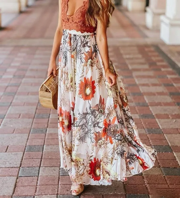 maxi skirt Floral Blossom Maxi Skirt Chicwish $39.9