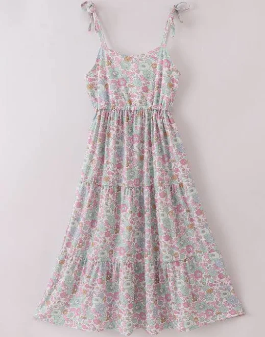 dress Floral Print Tiered Dress Bright Pink Boutique $28.88