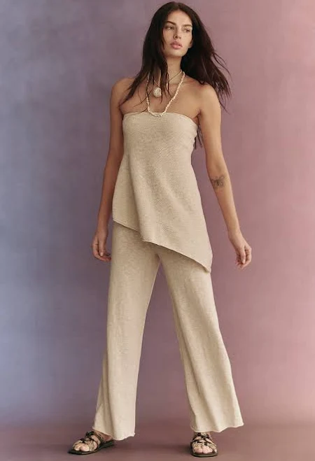 matching set Free People Krista Cotton-Linen Sweater Set Free People $108