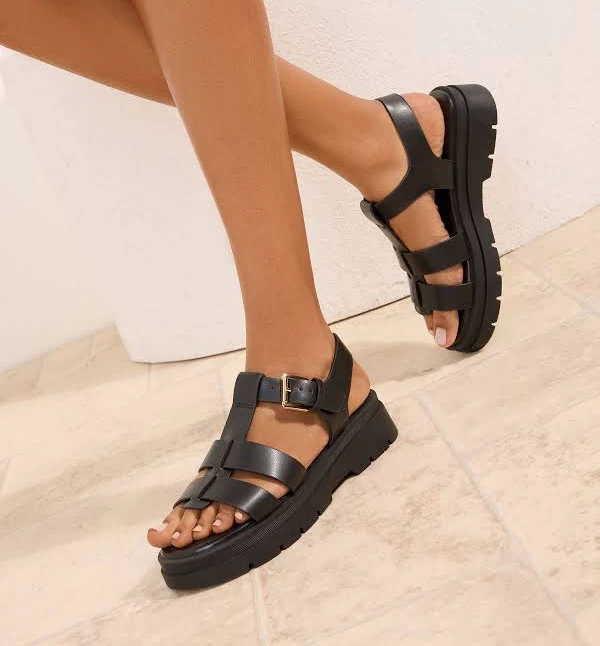 shoes Friends Like These Faux Leather Chunky Fisherman Sandals Next USA $73
