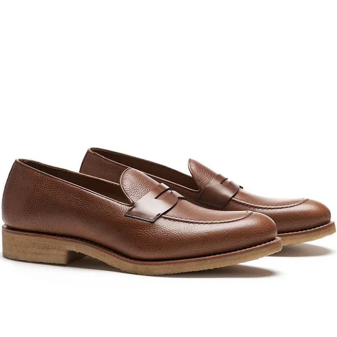 shoes Full Grain Calf Leather Penny Loafers Adorsi $280