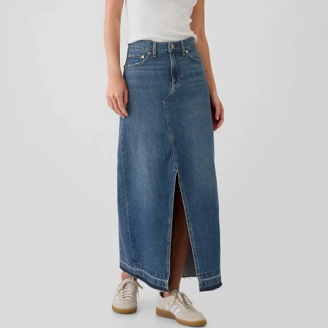maxi skirt Gap Women's Denim Maxi Skirt Gap $31