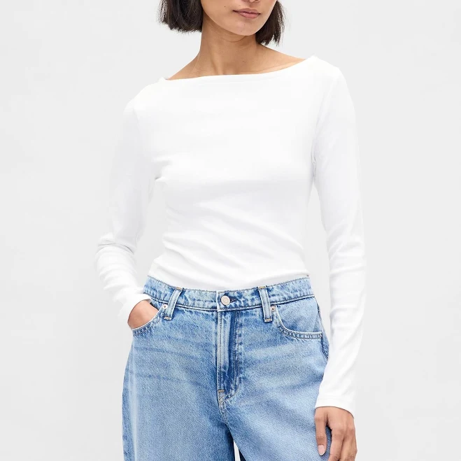 top Gap Women's Modern Boatneck T-Shirt Gap $23