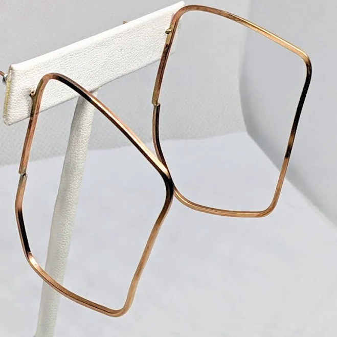 accessory Geometric Long Thin Bronze Earrings Etsy - InheritedTaste $24.5