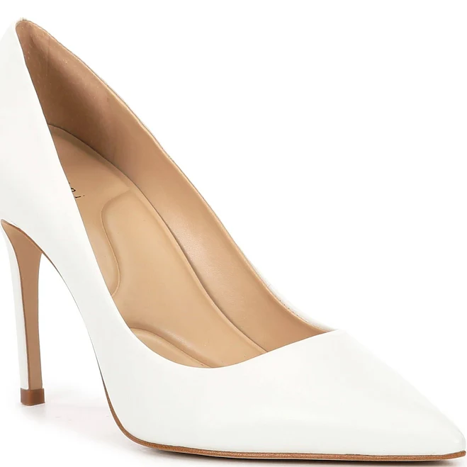 shoes Gianni Bini Women's Sampras Leather Pointed Toe Pumps Dillard's $99.99