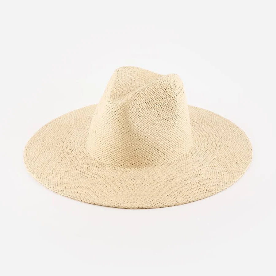accessory Gigi Pip Faye Wide Brim Straw Fedora Sun Hat Gigi Pip $99