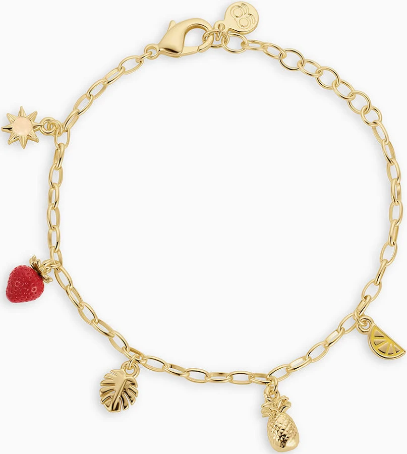 accessory Gorjana Women's 18K Gold Summer Mini Charm Bracelet gorjana $70