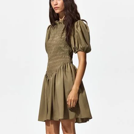 sundress H&M Ladies Smocked-Bodice Dress H&M $39.99