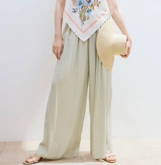 trousers H&M Ladies Wide-Leg Drawstring Pants H&M $34.99