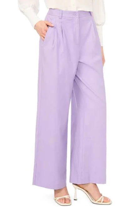 pants Halogen Women's High-Waist Pleated Linen Blend Dress Pants Nordstrom $99