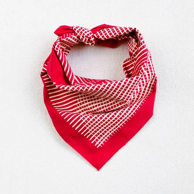 accessory Hand Printed Cotton Bandana Etsy - maryink $25