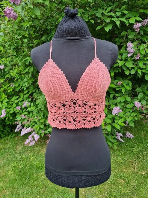 cover up Handmade Crochet Bralette Crop Top Etsy - Seller $28.44