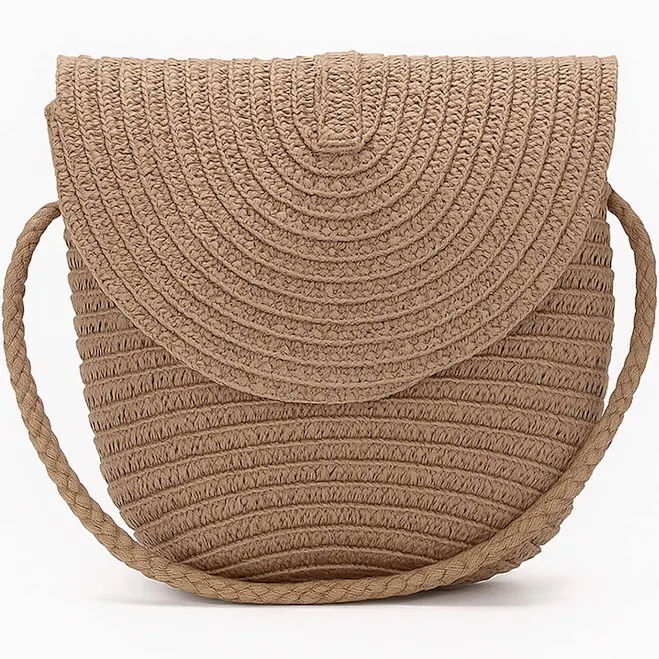 bag Handmade Woven Straw Crossbody Bag Etsy - Seller $21.6