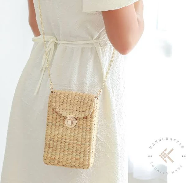 bag Handwoven Straw Mini Crossbody Phone Bag with 3 Convertible Straps Etsy - Seller $58