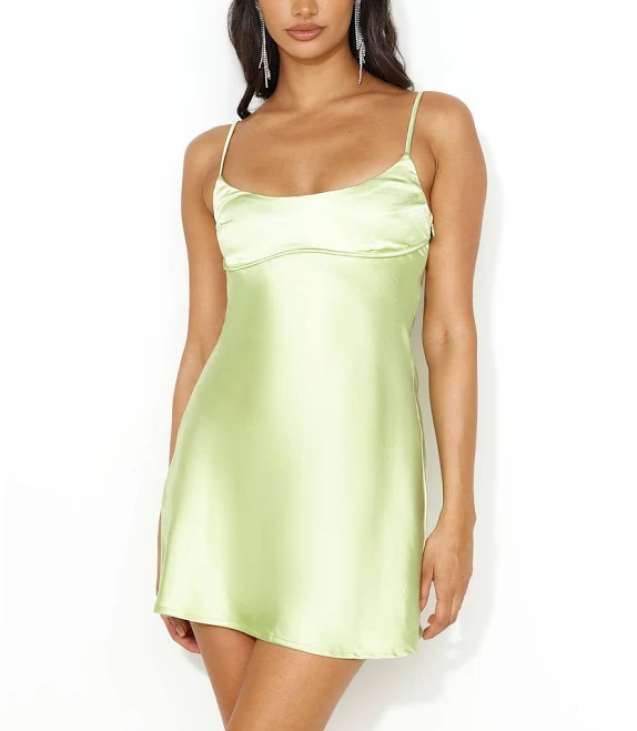 dress Hello Molly We're in Style Satin Mini Dress Hello Molly US $65