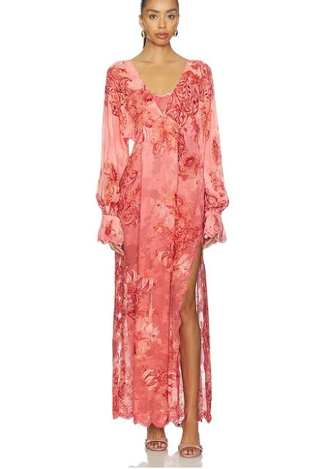 dress Hemant and Nandita Kaftan Maxi Dress with Slip REVOLVE $538