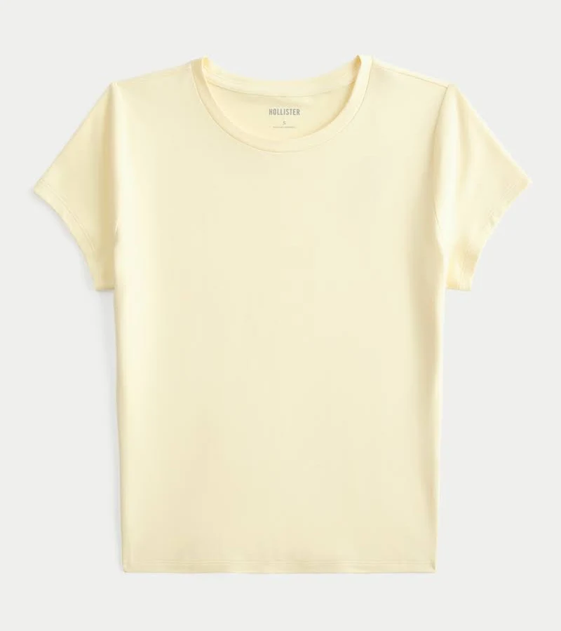 top Hollister Women's Seamless Baby Tee Hollister Co - Official $11.99