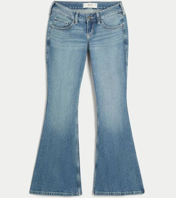 jeans Hollister Women's Ultra Low-Rise Flare Jeans Hollister Co - Official $19.99