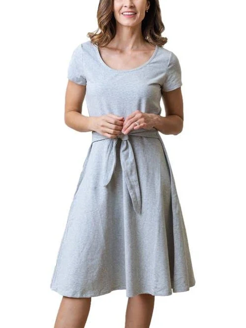 dress Hope & Henry Women's Organic Tie-Waist Knit Dress Nordstrom $42.95