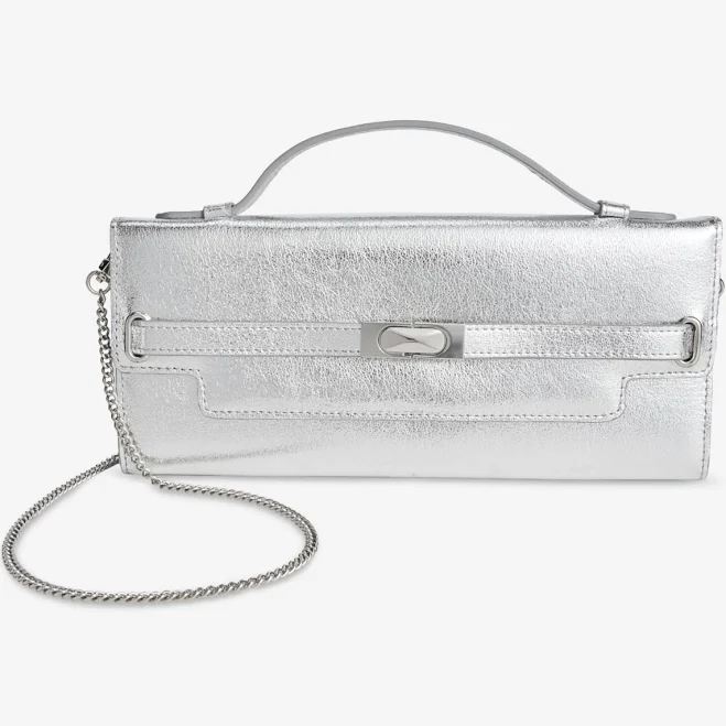 bag INC International Concepts Women's Avahh Sculpted Metallic Clutch Macy's $39.75