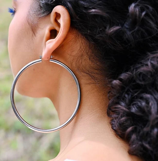 accessory Ivy Hoops Stainless Steel Lightweight Tarnish Free Hoop Earrings Etsy - CrownandCloverShop $37.99